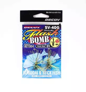 Световая бомба Decoy SV-40G с джиг-головкой, размер 4, 1/8 унции (1954)