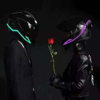 Световая полоса для шлема, экологически чистая клейкая лента, водонепроницаемый шлем для ночной езды, наклейка EL синий