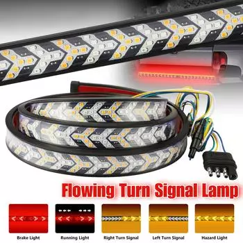 Световая полоса задней двери грузовика с красными ходовыми стоп-сигналами, сигнал поворота, задний фонарь 1.2m