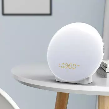 Световой будильник с эффектом восхода солнца и имитацией ночного сна
