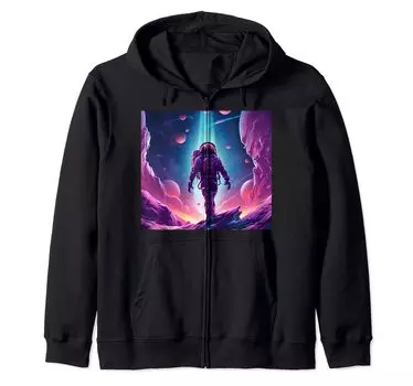 Световой луч Планеты и космос Zip Parka Astronaut чёрный