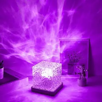 Световой проектор Yousheng, вращающийся проектор с океанской волной, 16 цветов, изменяющий пульт дистанционного управления, Plug-Play, светодиодный проектор, лампа с водной волной A