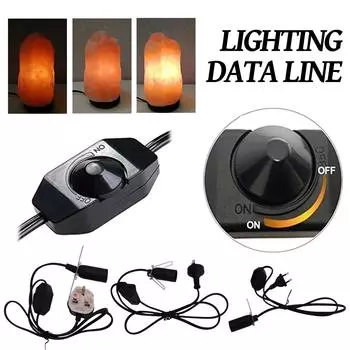 Световой шнур с регулировкой яркости, шнур питания с зажимом для регулировки яркости, подходит для всех хрустальных светильников, 5 футов One Size