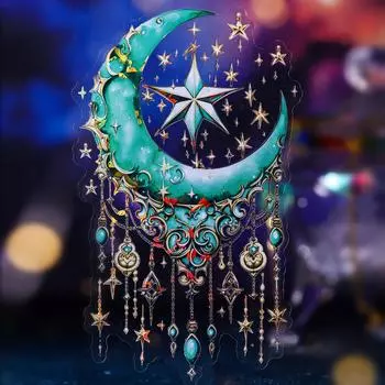 Световые наклейки в виде ракушек, 6 типов, серия «Ловец снов», серия «Ловец снов», звездный свет, украшение с отражением, логотип, конфетти, альбом для рисования, наклейки Kawai