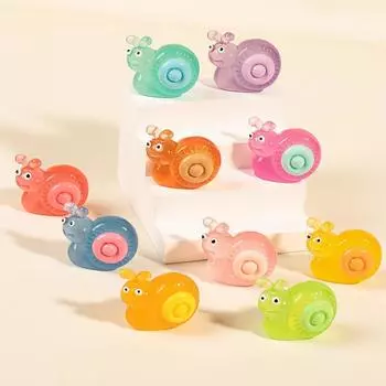 Светящаяся 3D мультяшная улитка Diy аксессуары кремовый клей брелок кулон микропейзаж кукольный домик игрушка