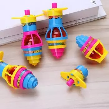 светящаяся люминесценция Детская вращающаяся гироскопическая игрушка подарок на день рождения Цвет случайный креативный детский подарок Мальчики и девочки