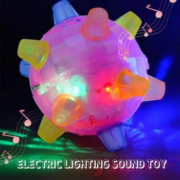 Светящаяся мигающая музыка интерактивная чистка зубов прыгающий мячик игрушка для собак жевательные игрушки товары для животных разноцветный