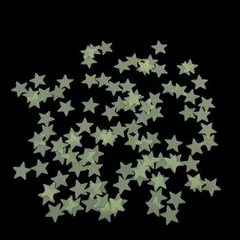 Светящаяся наклейка со звездой Светящаяся наклейка на стену Флуоресцентная наклейка Спальня 3D Стерео наклейка на стену None флуоресцентный зеленый