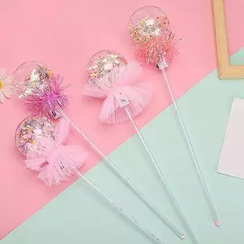 Светящаяся палочка длиной 16,9 дюйма и диаметром шара 3,1 дюйма, мигающая цветная прочная резиновая мигающая светодиодная палочка