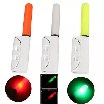 Светящаяся палочка для кончика удочки с зарядным устройством Светодиодная подсветка с зажимом на кончике удочки Водонепроницаемая светодиодная ночная подсветка для кончика удочки 6