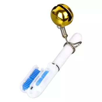 Светящаяся палочка для рыбалки с колокольчиком, супер яркая, водонепроницаемая, на батарейках, компактный размер, светодиодная, светящаяся, светящаяся палочка для удочки белый