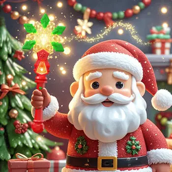 Светящаяся палочка-снежинка, светодиодная палочка-принцесса, палочка-ангел на Рождество зелёный