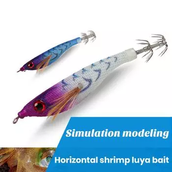 Светящаяся приманка для креветок 9,9 см для ночной рыбалки, заманчивая увеличенная скорость ловли, подходит для любой воды, подходит для использования на открытом воздухе синий/фиолетовый