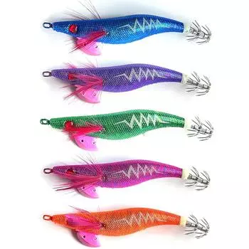 Светящаяся приманка для плавания, светящаяся в темноте воблер, имитация кальмара, джиг-крючок, наживка, реалистичный пластик для осьминога, каракатицы, рыболовные снасти Style A