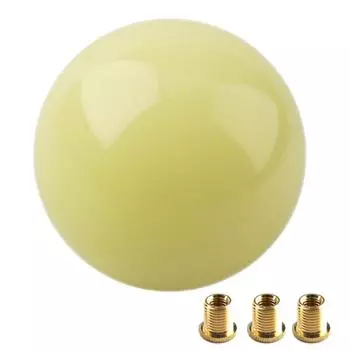 Светящаяся ручка переключения передач, круглая шариковая ручка переключения передач, акриловая круглая ручка переключения передач, 5 скоростей для ручных и автоматических автомобилей с адаптерами синий