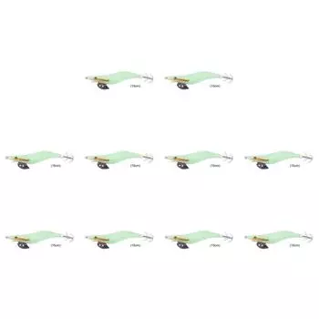 Светящаяся рыболовная приманка EY #, имитирующая деревянную креветку, с крючками для джиг-кальмара (15см)