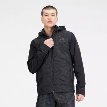 Светящаяся тепловая куртка New Balance Impact Run MJ33256BK