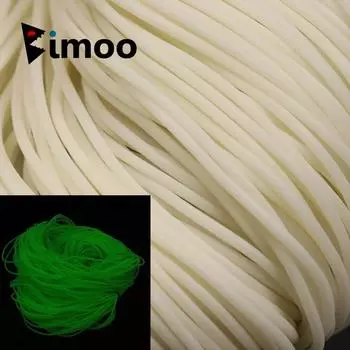 Светящаяся трубка для рыбалки Bimoo, белая трубка из мягкой резины с защитой от намотки, светящаяся трубка для ночной рыбалки 1