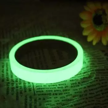 Светящаяся в темноте лента Самоклеящаяся водонепроницаемая уплотнительная лента Светящиеся герметики для дома Клеи Безопасность Маскировка бытовых кранов 10mm&5M зеленый свет