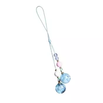 Светящееся голубое небо белые облака шарм для мобильного телефона уникальный синий светящийся в форме облака подвесное украшение для мобильного телефона ремешок для телефона