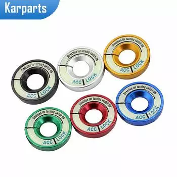 Светящееся кольцо для ключа зажигания автомобиля, декоративное кольцо для замочной скважины для Volkswagen Vw Golf 6 MK6 Golf 7 MK7 VII Accessoriesss красный