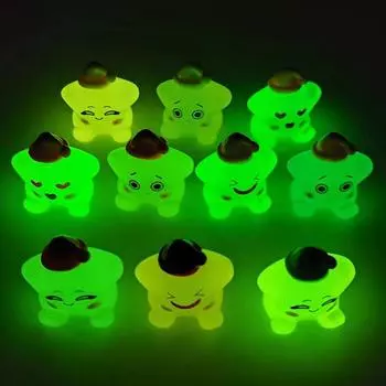 Светящееся мультяшное выражение желе цветная звезда модель украшения аксессуары своими руками украшение рабочего стола украшение автомобиля A5