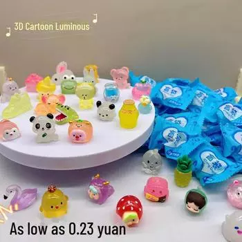 Светящиеся 3D-мультяшные игрушки, милые слепые пакеты на День защиты детей animal blind bag, 1 piece