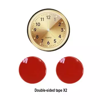 Светящиеся автомобильные часы, 40 мм, цифровые часы для автомобилей, водонепроницаемые электронные кварцевые часы, велосипедные часы для мотоцикла, автоматические часы на приборной панели, вентиляционное отверстие золотой