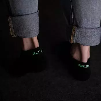 Светящиеся белые буквы женские мужские милые буквы принт дизайн отваливается повседневные вязаные шерстяные смешные носки damn it