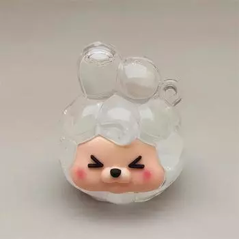 Светящиеся бусины-пузырьки, украшения Kiki, аксессуары, акриловые промасленные бутылки Kiki Quicksand, брелок-подвеска из мультфильмов жёлтый