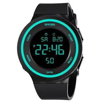 Светящиеся часы мужские электронные часы военные часы водонепроницаемые для плавания на открытом воздухе спортивные наручные часы силиконовые модные