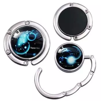 Светящиеся двенадцать созвездий Крючок Вешалка для школьного ранца Складные крючки для сумок Вешалка для хранения на краю стола Модный держатель для сумок