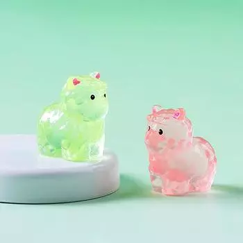 Светящиеся микроландшафтные украшения из альпаки, украшения для сада из смолы, аксессуары для сада на открытом воздухе, патио, газон, двор красный