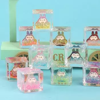 Светящиеся мини-кубики льда, украшения для кукол, мох, ландшафтные украшения, миниатюрные фигурки своими руками