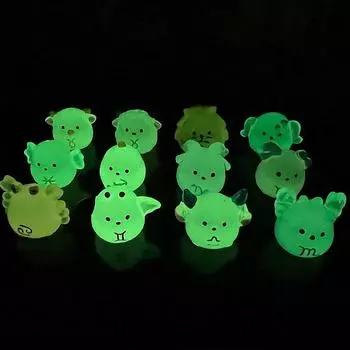 Светящиеся мини-светящиеся в темноте куклы, украшения, мимиатюрные фигурки, аксессуары «сделай сам» as the picture