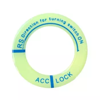 Светящиеся наклейки на автомобильные ключи, 3D-наклейки на крышку переключателя, украшения для автомобиля и мотоцикла, новые и модные, идеальные украшения красный