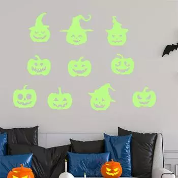 Светящиеся наклейки на стену для детской комнаты, декор спальни, светящиеся в темноте наклейки на стену с эффектом земли, фосфоресцирующие наклейки