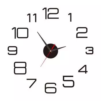 Светящиеся настенные часы с бесшумным механизмом, легко читаемые, простая установка, декоративные настенные часы для DIY