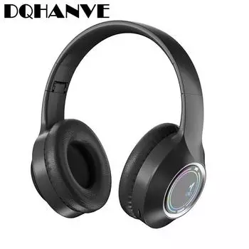 Светящиеся наушники M3 Наушники с креплением на голову Компьютерные гарнитуры чёрный