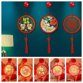 Светящиеся новогодние 3D-лампы на присосках, подвесные весенние праздничные оконные огни, декор для оконной атмосферы style5