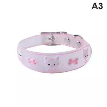 Светящиеся ошейники для домашних животных с колокольчиками, светящиеся ночью, ожерелье для собак и кошек, светящееся кольцо на шею Cat28cm