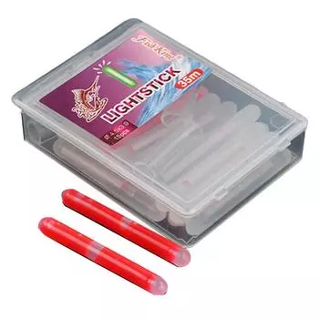 Светящиеся палочки для рыбалки Светящиеся палочки для ночной рыбалки ПП 15шт красный