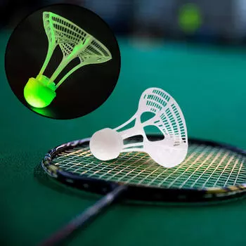 Светящиеся птички для бадминтона для ночных игр Red Light