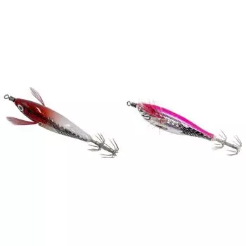 Светящиеся рыболовные приманки для ловли кальмаров, наживки для ловли кальмаров, искусственные наживки для ловли кальмаров (красный)