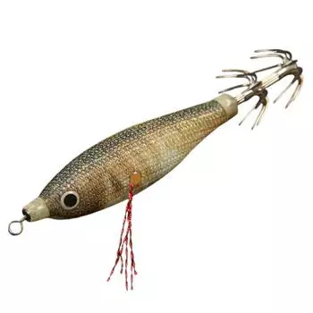 Светящиеся рыболовные приманки для ловли кальмаров, наживки для ловли кальмаров, искусственные наживки для ловли кальмаров (коричневый) *Великобритания