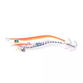 Светящиеся рыболовные приманки для ловли кальмаров, наживки для ловли кальмаров, искусственные наживки для ловли кальмаров (оранжевый) .