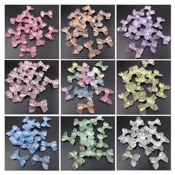 Светящиеся серьги-бусины ручной работы, 10 шт., аксессуары для ожерелья, порошок зеленого лука, посыпанный золотыми ювелирными аксессуарами, нежные ювелирные изделия своими руками разноцветный