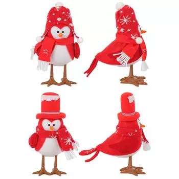 Светящиеся светящиеся птицы, украшение, милая настольная фигурка птиц, домашний/наружный декор 2Pcs