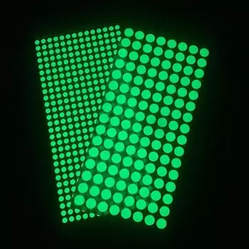Светящиеся точки, наклейки на стену, флуоресцентные наклейки для дома, детской комнаты, стены, сделай сам, декоративные светящиеся в темноте наклейки