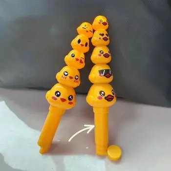 Светящиеся в темноте маленькие желтые куриные палочки игрушки Светящиеся палочки игрушки Мальчики Девочки Duck